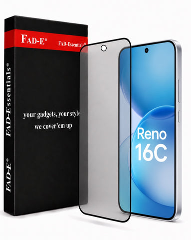 FAD-E Matte Tempered Glass Screen Protector Guard for Oppo Reno 16c 5G / Reno16c (6.57 inch, Matte Glass)