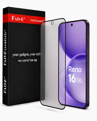 FAD-E Matte Tempered Glass for Oppo Reno 16 5G / Reno16 (6.32 inch, Matte Transparent)