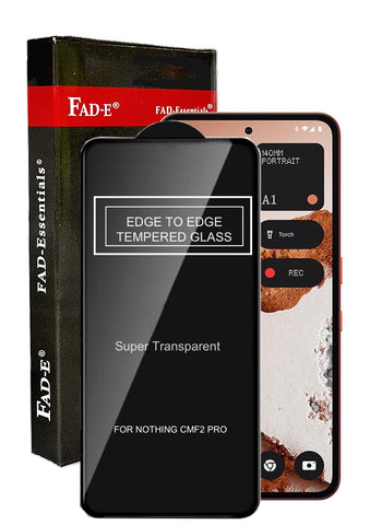 FAD-E Tempered Glass Screen Protector Guard (without Camera Hole) for CMF Nothing 2 PRO / CMF 2 PRO (Transparent)