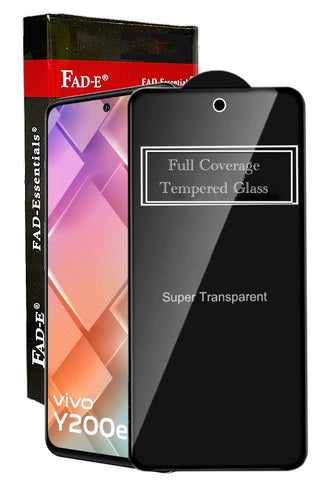 FAD-E Edge to Edge Tempered Glass for Vivo Y200e 5G  (Transparent)