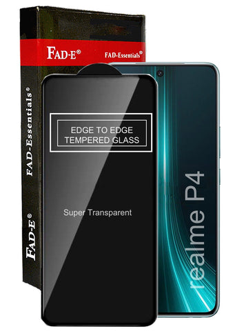 FAD-E Tempered Glass Screen Protector Guard (without camera hole) for Realme P4 5G (Transparent)