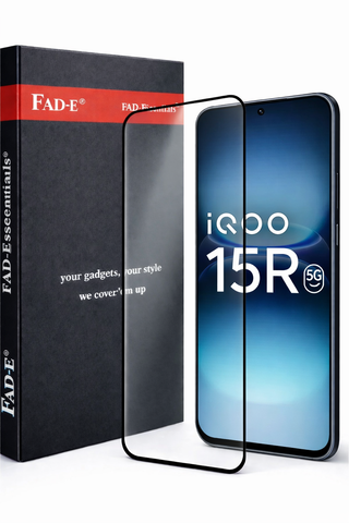 FAD-E Tempered Glass Screen Protector Guard (Ultrasonic Fingerprint Working) for iQOO 15R 5G