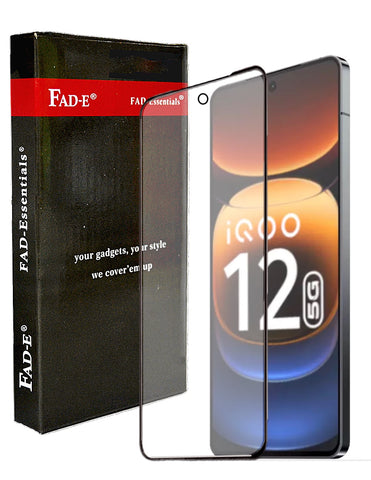 FAD-E Tempered Glass for iQOO Neo 9 PRO 5G / iQOO 12 5G  (with Camera Hole)