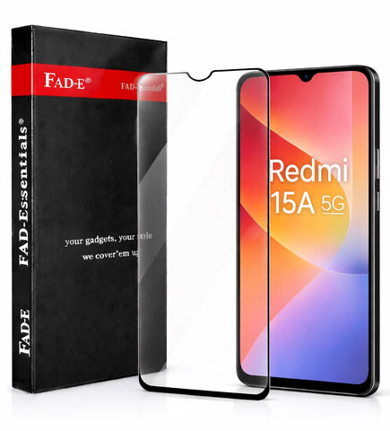 FAD-E Tempered Glass Screen Protector Guard for Redmi 15A 5G / Redmi 15C 5G (6.9 inch)
