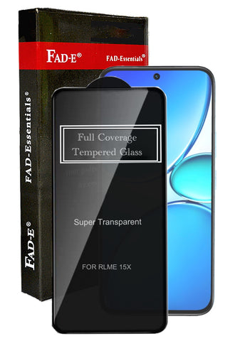 FAD-E Tempered Glass Screen Protector Guard (without Camera Hole) for Realme 15X 5G (6.8 inch)