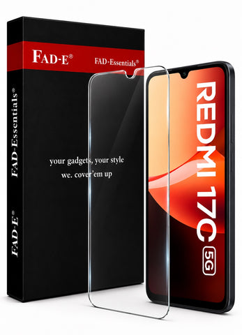 FAD-E Ultra Clear Tempered Glass (borderless) Screen Protector for Redmi 17C 5G (6.9 inch)