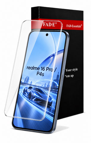 FAD-E Ultra Clear Tempered Glass (borderless) Screen Protector for realme 16 Pro / realme P4s 5G