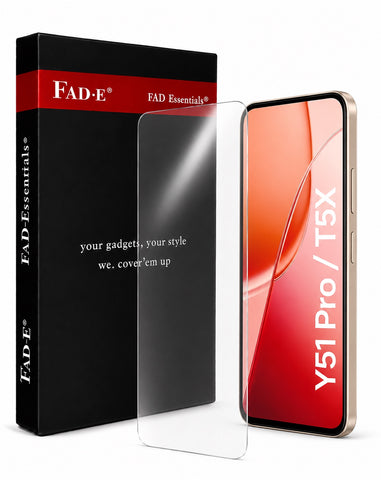 FAD-E Ultra Clear Tempered Glass (borderless) Screen Protector for Vivo Y51 Pro / T5X