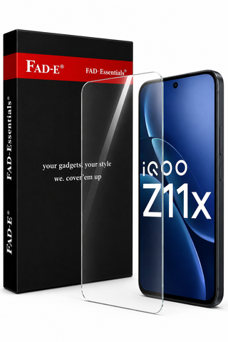 FAD-E Ultra Clear Tempered Glass (borderless) Screen Protector for iQOO Z11X / Oppo K14 / K14X 5G