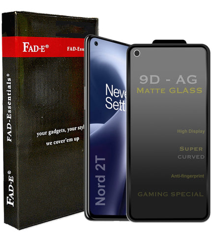 FAD-E Edge to Edge Tempered Glass for OnePlus Nord 2T 5G (Matte Transparent)