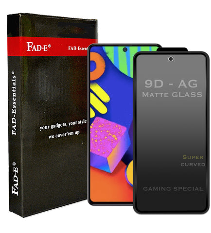 FAD-E Edge to Edge Tempered Glass for Samsung Galaxy M51 / F62 / A71 (Matte Transparent)